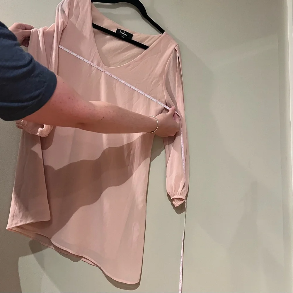 Lulus Blush Pink Long Sleeve Dress